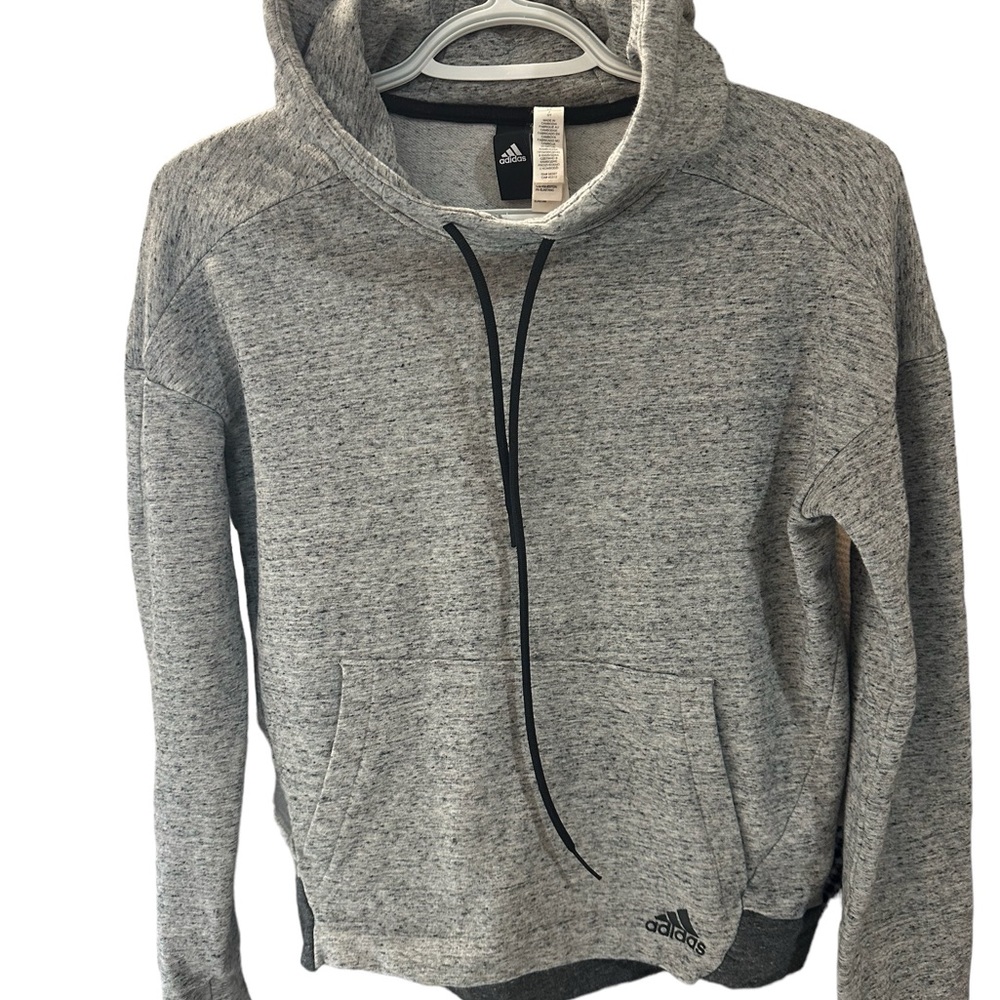 ADIDAS SweatshirtGray Hoodie Pullover Size S